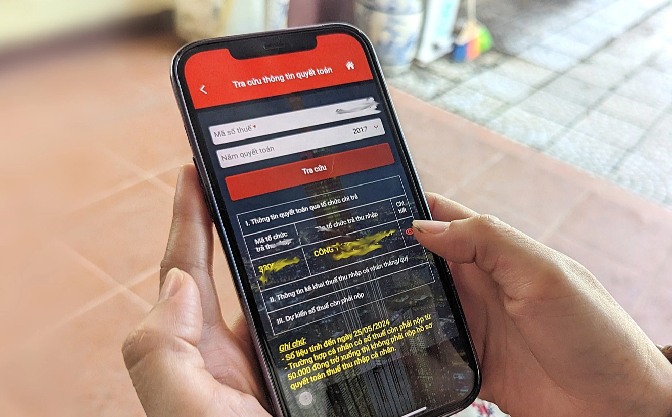 Mã số thuế cá nhân của chị C. bị một công ty du lịch sử dụng để trả lương hàng trăm triệu đồng trong nhiều năm - Ảnh: N.LINH Mã số thuế cá nhân của chị C. bị một công ty du lịch sử dụng để trả lương hàng trăm triệu đồng trong nhiều năm - Ảnh: N.LINH