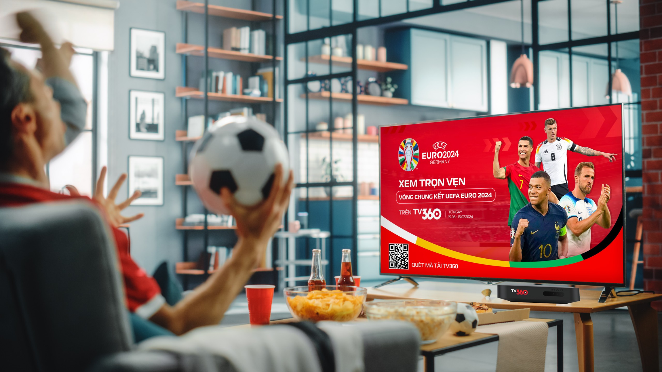 TV360 giữ bản quyền phát sóng Euro 2024. Ảnh: Viettel