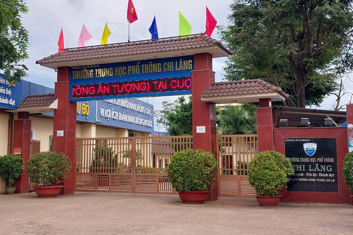 Trường THPT Chi Lăng. Ảnh: Ngọc Oanh