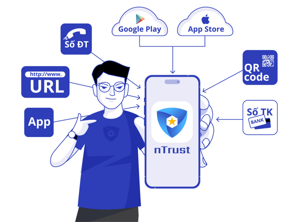 Ra mắt phần mềm chống lừa đảo nTrust- Ảnh 1. Phần mềm chống lừa đảo trên điện thoại