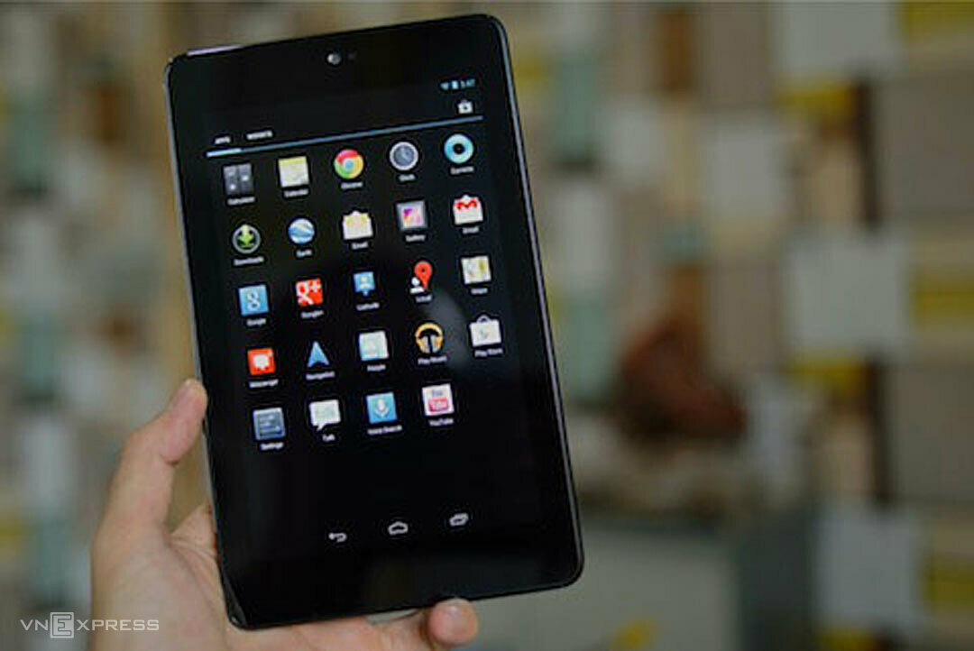 Google Nexus 7 chạy chip Nvidia Tegra 3. Ảnh: Huy Đức