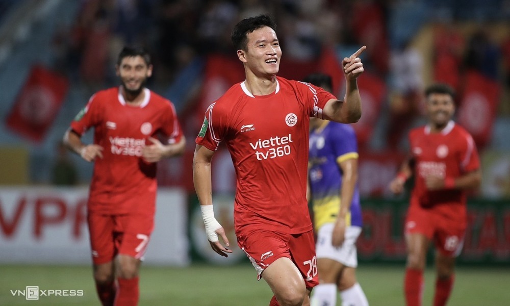 Nguyễn Hoàng Đức đã thi đấu cho Thể Công Viettel 6 mùa V-League. Ảnh: Lâm Thoả
