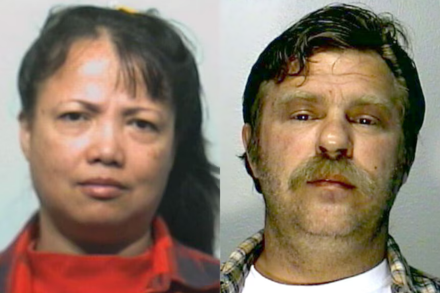 Rosalina Edmondson (trái) và Richard Manthie khi bị bắt. Ảnh: Seattle PD