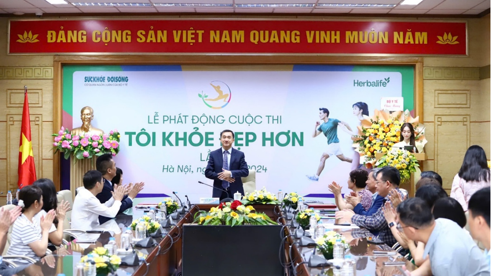 Lễ phát động Tôi khỏe đẹp hơn2024, ngày 10/9. Ảnh: Herbalife