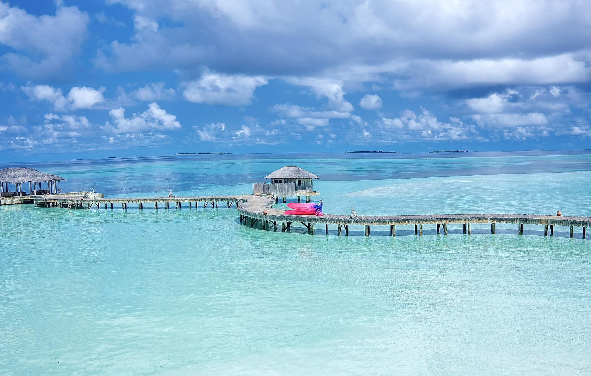 Một khu nghỉ dưỡng ở Maldives. Ảnh: Bùi Trang Nhung
