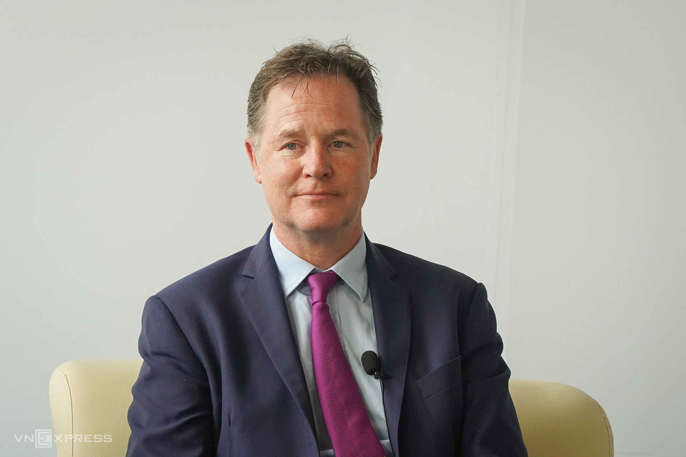 Nick Clegg Chủ tịch phụ trách Đối ngoại Meta, tháng 10/2024. Ảnh: Lưu Quý