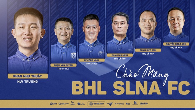 Thành phần ban huấn luyện mới của SLNA.