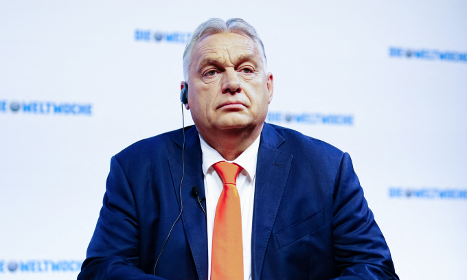 Thủ tướng Hungary Viktor Orban tại buổi hội thảo về chủ đề Hòa bình cho châu Âu tại Vienna, Áo hôm 31/10. Ảnh: AFP