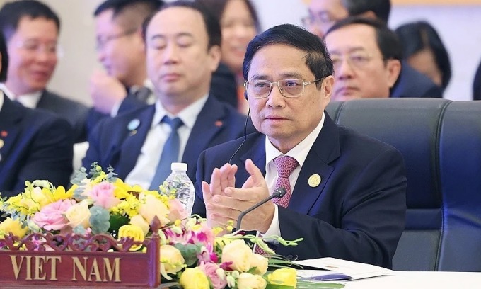 Thủ tướng Phạm Minh Chính tham dự Hội nghị CLMV lần thứ 11. (Ảnh: Dương Giang-TTXVN)