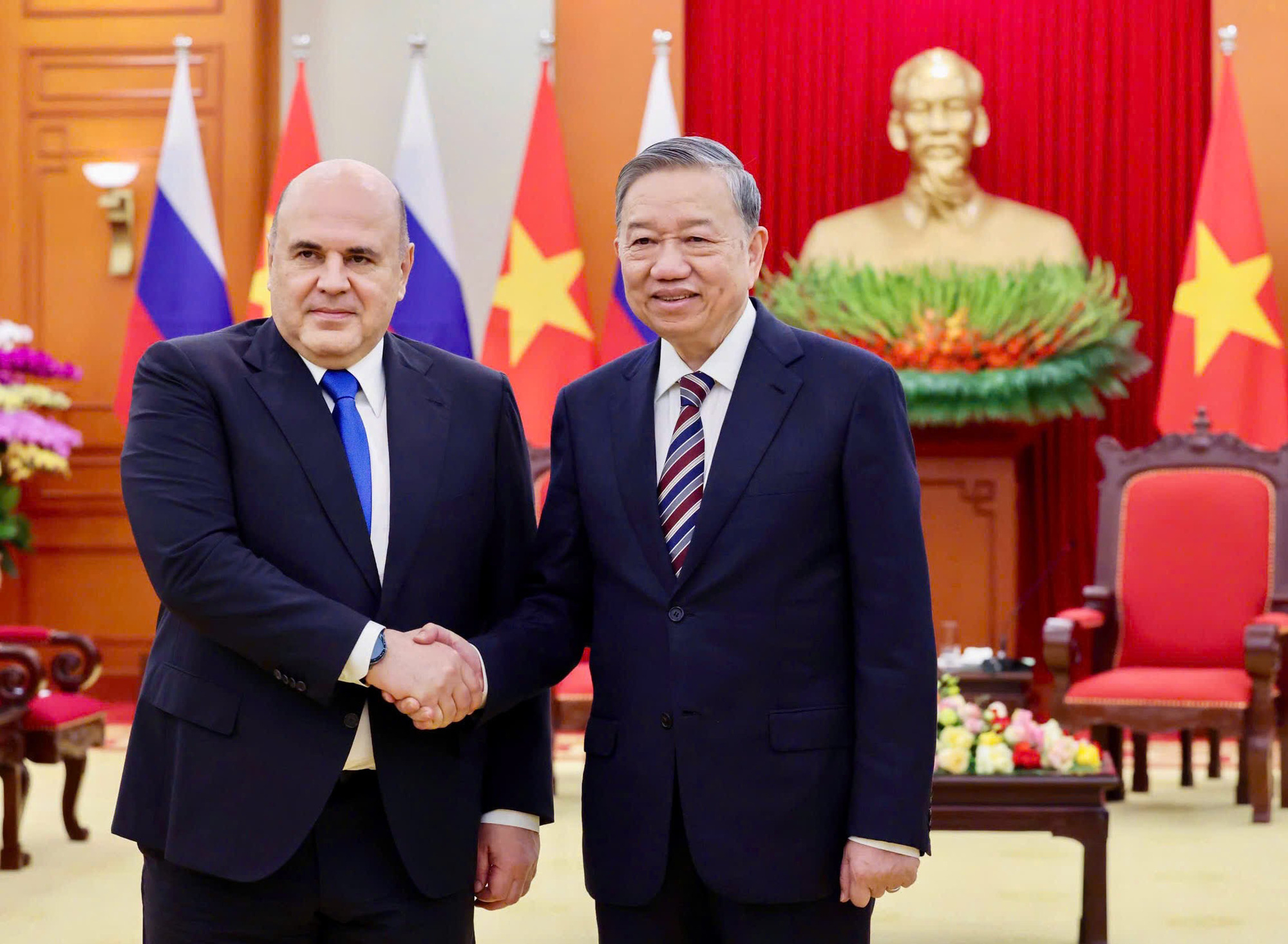 Tổng Bí thư Tô Lâm tiếp Thủ tướng Liên bang Nga Mikhail Mishustin - Ảnh 1. Tổng Bí thư Tô Lâm tiếp Thủ tướng Liên bang Nga Mikhail Mishustin - Ảnh 1.