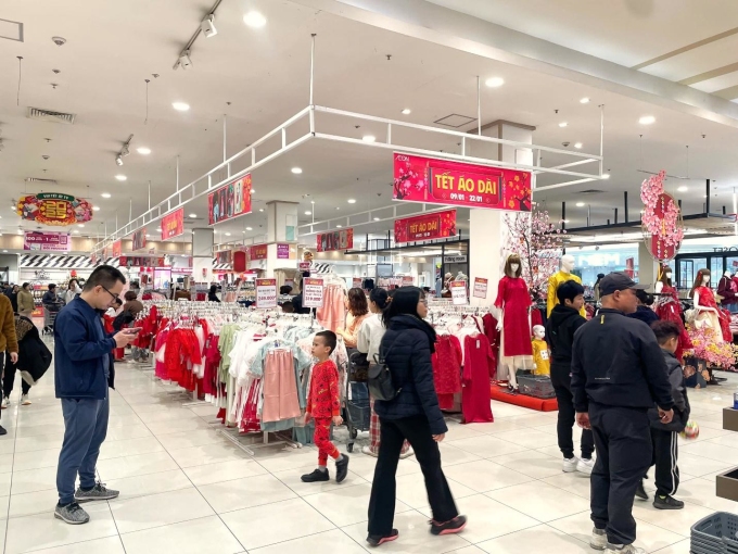 Aeon Việt Nam ghi nhận sức mua tăng cao trong giai đoạn một tháng trước Tết. Ảnh: Aeon
