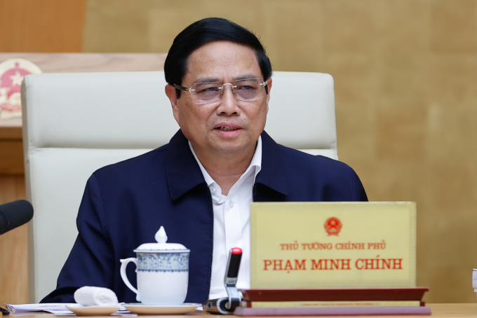 Thủ tướng Phạm Minh Chính phát biểu tại phiên họp thứ 8 Ban Chỉ đạo tinh gọn bộ máy của Chính phủ. Ảnh: Nhật Bắc