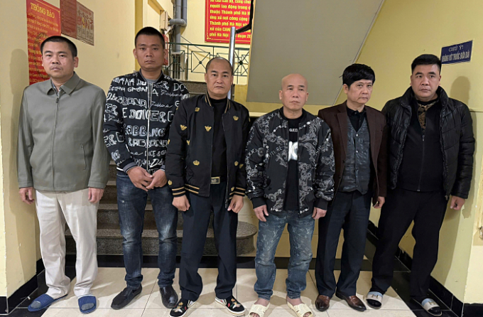 Các nghi phạm bị bắt trong vụ án. Ảnh: Công an cung cấp