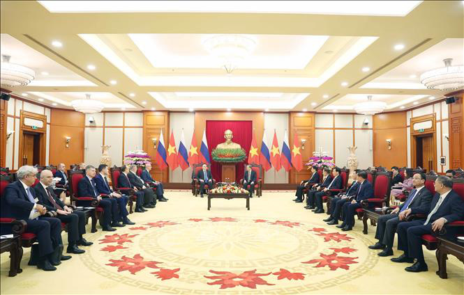 Tổng Bí thư Tô Lâm tiếp Thủ tướng Liên bang Nga Mikhail Mishustin - Ảnh 2. Tổng Bí thư Tô Lâm tiếp Thủ tướng Liên bang Nga Mikhail Mishustin - Ảnh 3.
