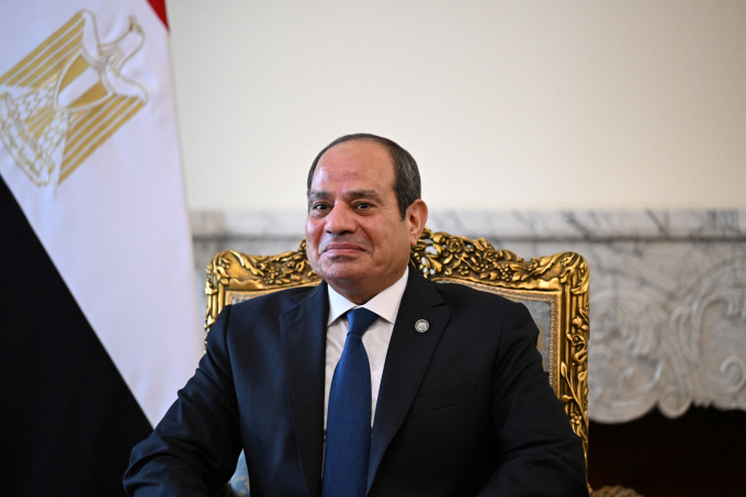 Tổng thống Ai Cập Abdel Fattah al-Sisi tại Cairo hồi tháng 8/2024. Ảnh: AFP