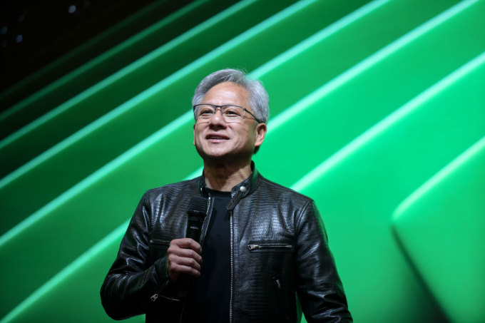 Jensen Huang, CEO Nvidia tại Triển lãm Computex 2024 tại Đài Loan, tháng 6/2024. Ảnh: Khương Nha
