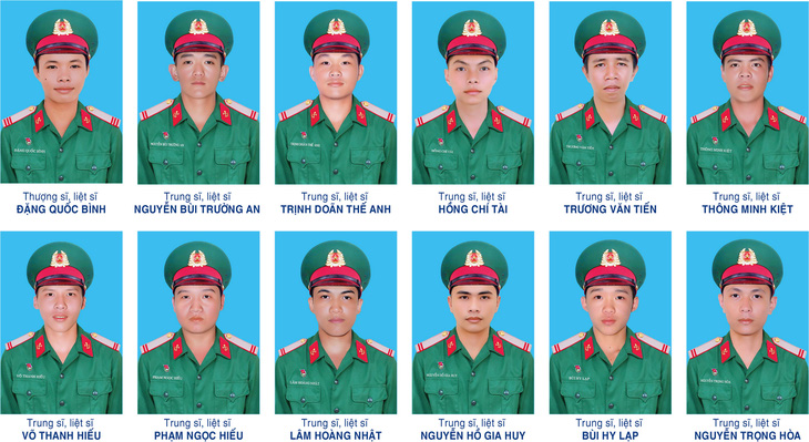 Truy tặng Huy hiệu Tuổi trẻ dũng cảm và truy thăng quân hàm cho 12 liệt sĩ hy sinh tại Quân khu 7 - Ảnh 1.