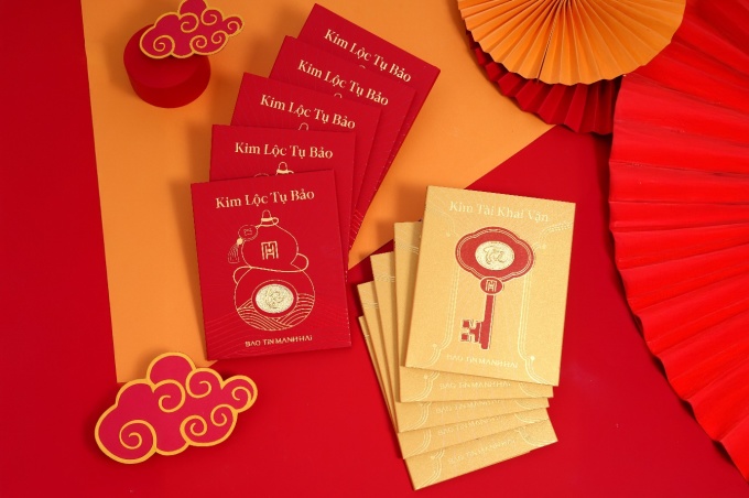 Bộ sản phẩm Kim Tài Khai Vận - Kim Lộc Tụ Bảo. Ảnh: Bảo Tín Mạnh Hải
