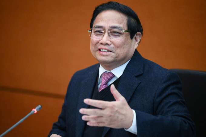 Thủ tướng Phạm Minh Chính tại phiên họp tổ của Quốc hội ngày 12/2. Ảnh: Giang Huy