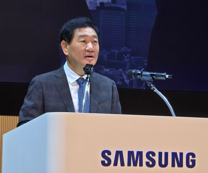 Phó Chủ tịch kiêm đồng CEO Samsung Han Jong-hee tại một sự kiện ở Suwon, tỉnh Gyeonggi năm 2024. Ảnh: Samsung
