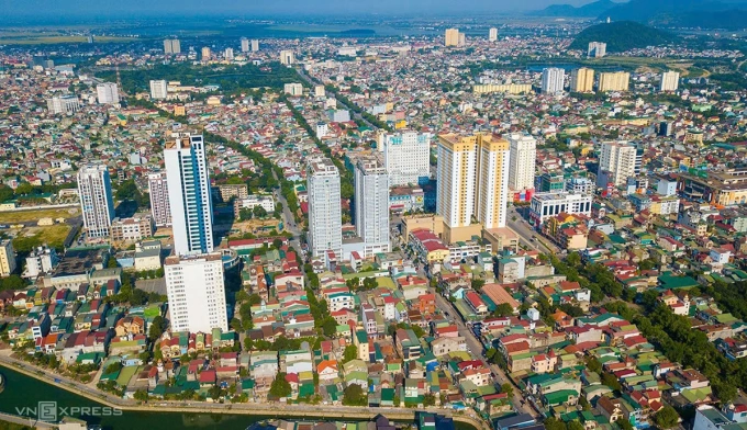 Một góc trung tâm TP Vinh. Ảnh: Lê Thắng