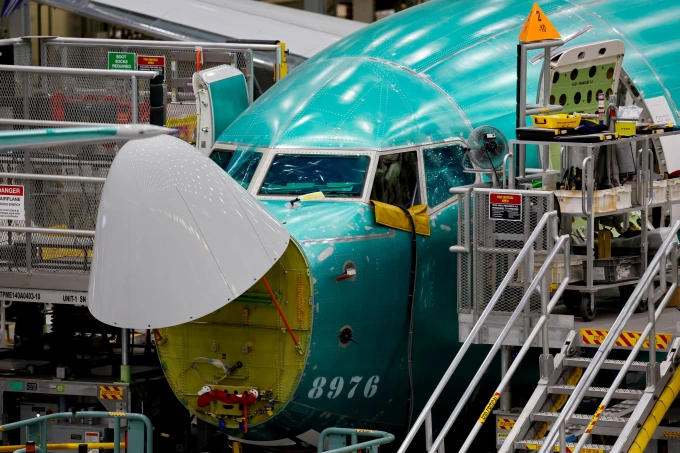 Một chiếc Boeing 737 MAX lắp ráp tại Renton, Washington, Mỹ ngày 25/6/2024. Ảnh: Reuters