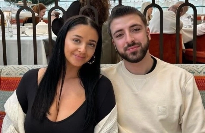 Louise Hunt (trái) và Kyle Clifford khi còn yêu. Ảnh: X