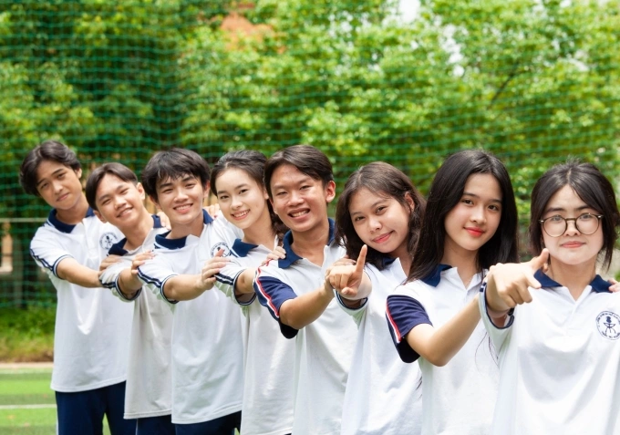 Học sinh trường THPT chuyên Trần Đại Nghĩa. Ảnh: THPT chuyên Trần Đại Nghĩa
