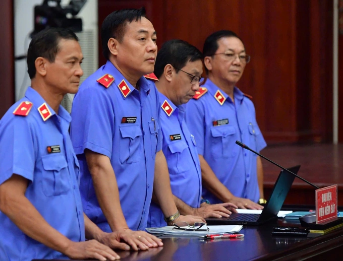Đại diện VKSND Cấp cao tại phiên phúc thẩm. Ảnh: Thanh Tùng