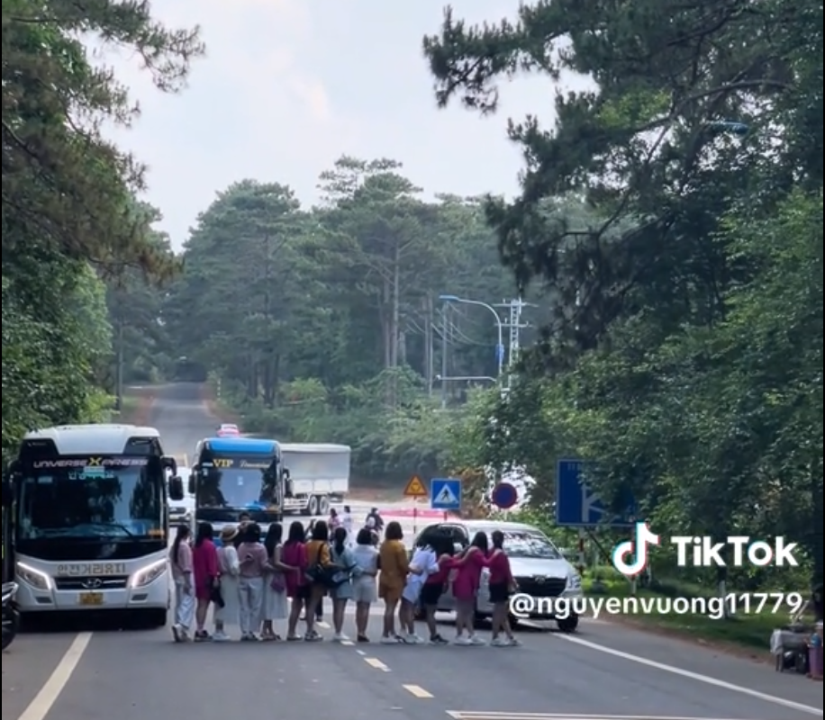 Truy tìm người cho du khách đứng giữa đường chụp ảnh tại Măng Đen - Ảnh 1.