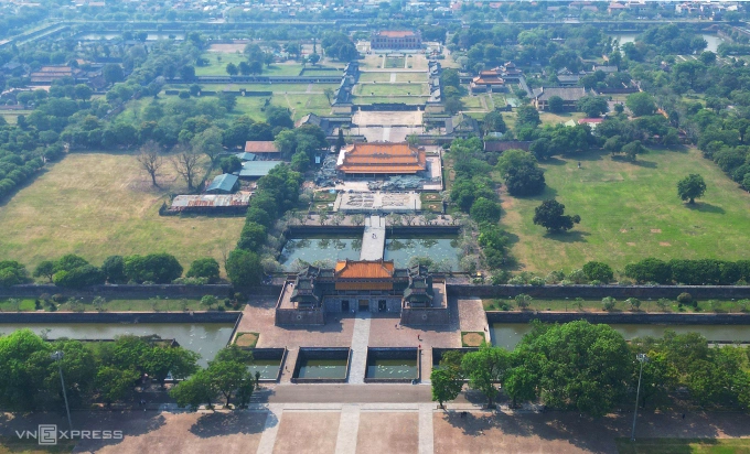 Không gian Đại Nội Huế rộng lớn, nhiều công trình. Ảnh: Võ Thạnh