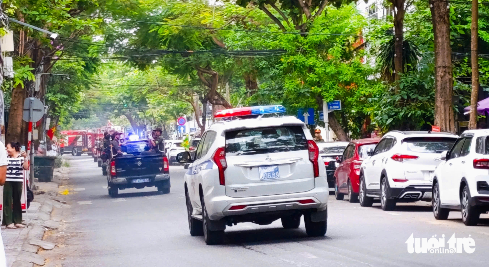 Đà Nẵng đồng loạt chốt chặn, kiểm tra, phòng chống tội phạm trên đường phố - Ảnh 4.