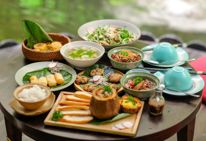 Các món chay tại Vị Lai. Ảnh: Vị Lai Quán