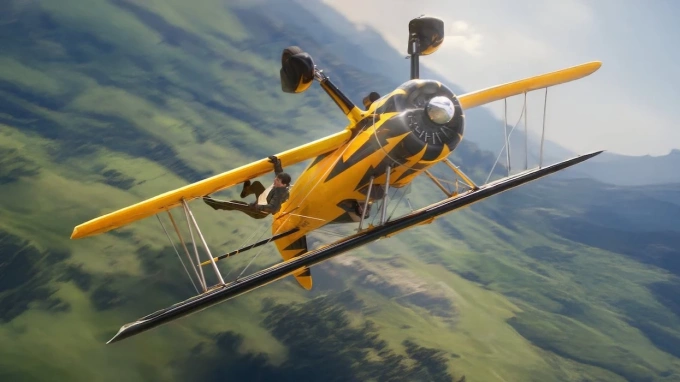 Tom Cruise bám thân máy bay lộn ngược trong cảnh phim Mission: Impossible - The Final Reckoning. Ảnh: Paramount Pictures