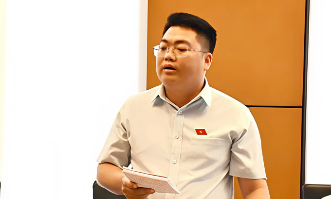 Đại biểu Tao Văn Giót, Phó bí thư Tỉnh đoàn Lai Châu. Ảnh: Cổng TTĐT Quốc hội