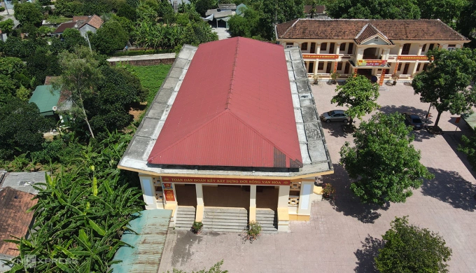 Nhà văn hóa thị trấn Kỳ Đồng có diện tích hơn 1.000 m2, theo thỏa thuận thì gia đình và Đường và Tường đồng ý đổi 414 m2 để xây dựng. Ảnh: Đức Hùng