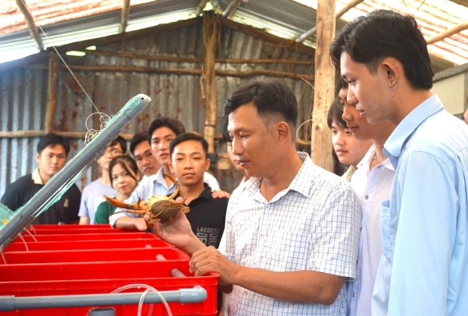 Tiến sĩ Bắc giảng dạy tại trường Cao đẳng Cộng Đồng Cà Mau. Ảnh: An Minh