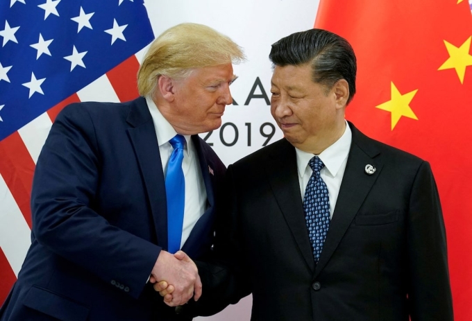 Tổng thống Mỹ Donald Trump và Chủ tịch Trung Quốc Tập Cận Bình năm 2019. Ảnh: Reuters
